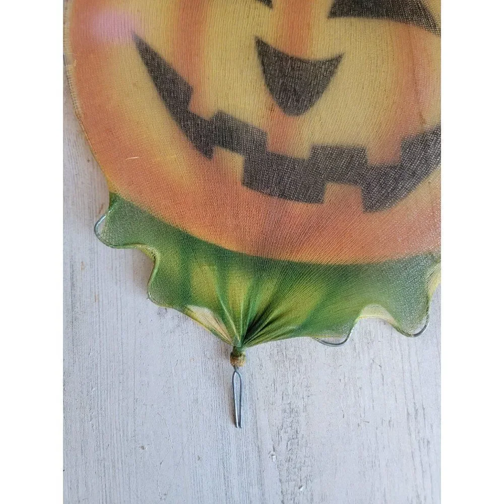 Hanging fabric Jack O'Lantern face Halloween prop decor‎